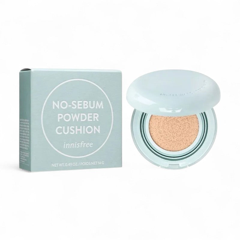 innisfree No-Sebum Powder Cushion - 5 Colors Renewal Version - 