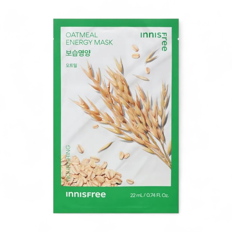 innisfree Energy Mask - 10 Types 22ml x 1 2023 Renewal Version - Oatmeal