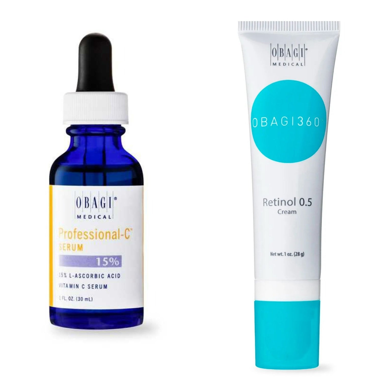 Obagi Professional-C Serum 10% 30ml &amp; Obagi360 Retinol 0.5% 28g